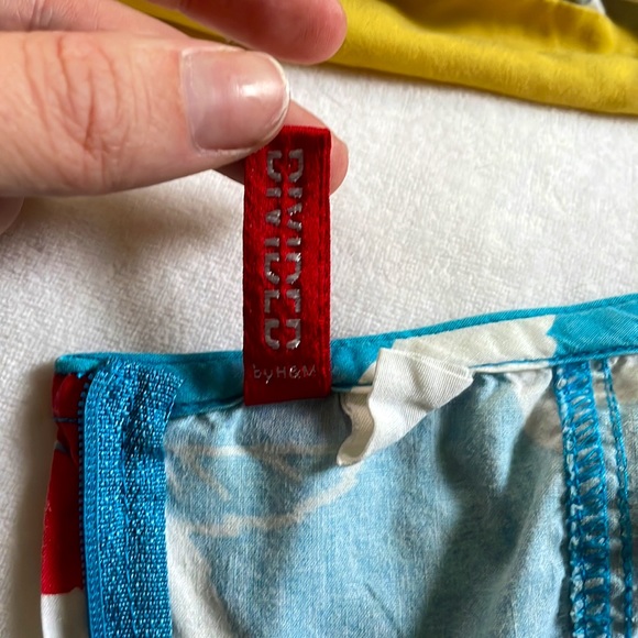 H&M Divided Red White and Blue Tie Halter Dress, Size 12 - Picture 7 of 9